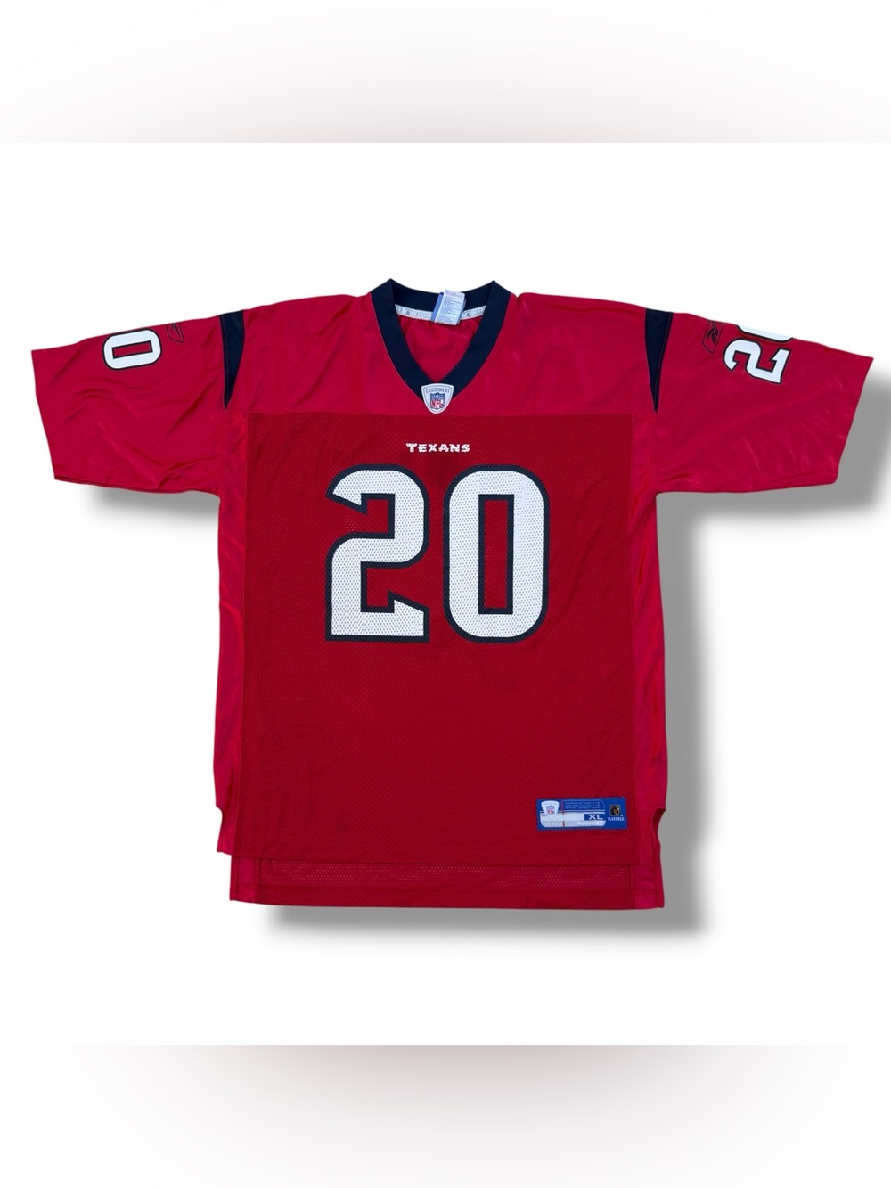 Vintage Reebok On Field Houston Texans Steve Slaton #20 Jersey Red Size XL NFL